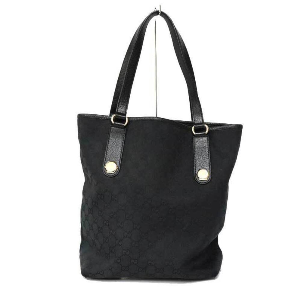 GUCCI Tote Bag GG Canvas Black